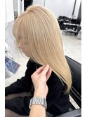 新美蓮/ベージュ/ハイトーン/ミルクティーベージュ
