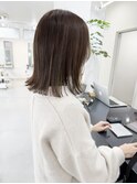 【the one.】グレージュカラーのロブ -HIROMI-