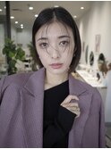 レイヤーカットウルフカットボブグレージュオリーブべージュ