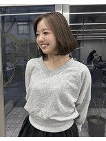 オーセン(Authen.)&nbsp;タンバルモリボブ　オリーブベージュ
