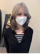 アンドケー 那覇おもろまち店(and K)&nbsp;デザインカラー/ホワイトブロンド×エンドカラー