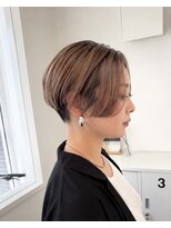 スイ(suiw) アンブレラカラー刈り上げハンサムショート【suiw】昭和町/丸型