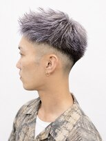 オルタナティブパレード(Alternative Parade) シルバースパイキーフェード ブリーチ トリプルカラーメンズヘア