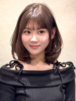 ジアン バイ ミルボン 西宮ガーデンズプラス(GIEN by milbon) レイヤーボブ ベージュカラー