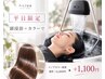 【平日限定】頭浸浴+カット+艶カラー+Aujua5step★イノア半額特典付き