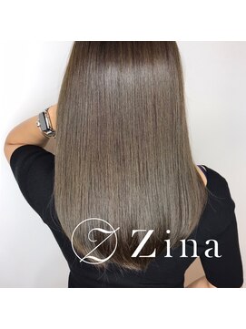 ジーナ 銀座中央通り(Zina) 美髪＊チャージ型サイエンスアクア×グレーベージュ