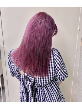 レンク(LENC) カシスピンクカラー×ブリーチカラー×アリサ