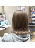 切りっぱなし×シフォンベージュ