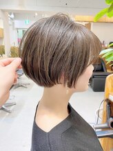 ☆艶髪カラー/明るい白髪染めも☆ リペアメント成分配合で髪に優しいカラー剤。ショート/ショートボブ/ボブ