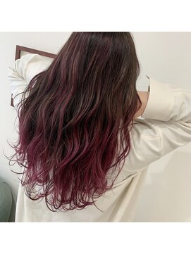 エルフ(elf) ピンク× バレイヤージュ ベビーピンク ミルクティーピンク