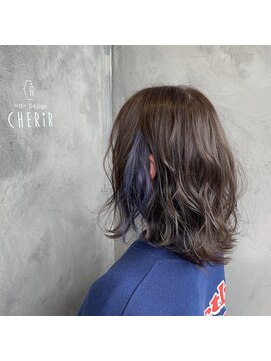 シェリール(CHERiR) オシャレインナー♪ブルーパープル☆ブリーチ2回以上