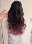 ピンクローグラデーション