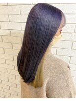 サボン ヘア デザイン カーザ(savon hair design casa+) インナーcolor◆ラベンダーブルー×ホワイトベージュ