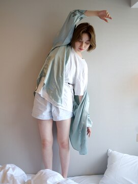 シテン(SITEN) ワンレンボブ/ベージュ