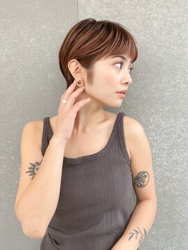 ロンド レグリーズ 立川(Lond leglise) ショート×顔周り×前髪×シルキーベージュ×グレージュカラー