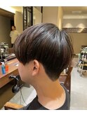 韓国マッシュセンターパートカルマパーマニュアンスパーマ