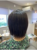ナチュラル外ハネショートボブ