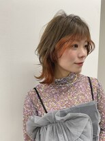 ミディアムレイヤースタイル