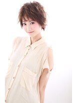 アディクト イースト 東陽町東口(addict EAST)&nbsp;くせ毛風マニッシュショートパーマ＿アッシュベージュ［東陽町]