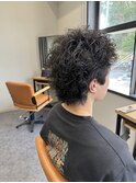 スパイキーショート×パーマ