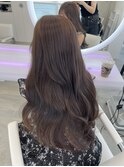 柔らかいベージュ＊ブリーチなしダブルカラー