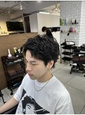 スパイキーショートザクザクショートアップバングツーブロック