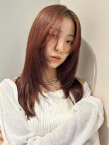 トリッカ シブヤ(TRICCA SHIBUYA)&nbsp;レッドカラー/ロングヘア/セミロング/韓国/髪質改善/艶カラー