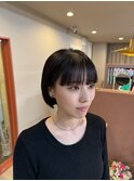 ミニボブ&ショート ワイドバング 似合わせカット