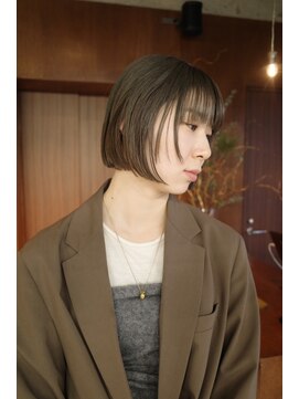 ヨロヘアー(YOLO hair) 前髪/ボブ/ミニボブ/オリーブカラー