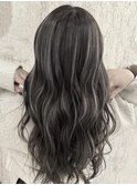 白髪ぼかしハイライト/ロング.ミディアム.ボブ/20代30代40代