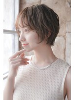 カライングドゥ(ing deux)&nbsp;大人ショートボブ丸みショートカットマッシュショート前髪あり