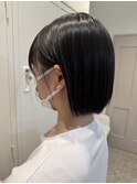 切りっぱなしボブ