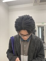 ステージ(STAGE)&nbsp;センターパート ニュアンスパーマ　本厚木メンズサロン