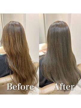 ファン 竹ノ塚店(F.U.N) 白髪ぼかし(オリーブベージュ)白髪キレイにマイナス10歳