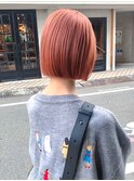 【till_kage】切りっぱなしボブと柔らかいピンクベージュ