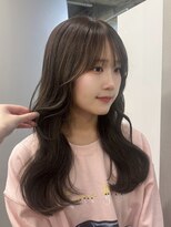 カノエ(canoe)&nbsp;オリーブベージュ レイヤーカット 顔周りカット【天神大濠】