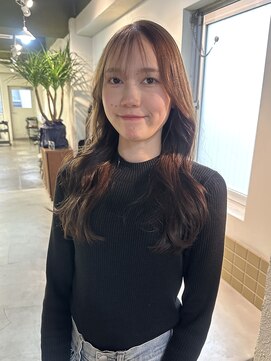 ハル ヘアスタジオ(haRu hair studio) 髪質改善ストレート×ミルクベージュ