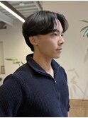 メンズカット/韓国風センターパート/マッシュショート