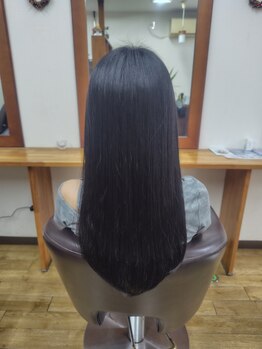 グレースプラス(grace plus)の写真/【津島】髪質を見極めて施術するからまるで生まれつきのようなストレートへ。ナチュラルな質感と手触りに♪