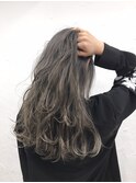 グレージュカラーブリーチオンカラー寒色系カラーケアブリーチ