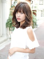 アフロート ディル(AFLOAT D'L)&nbsp;《AFLOATディル 井上紗矢香》似合わせ小顔前髪 ミディアムヘア