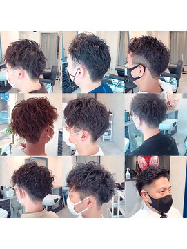 アミーコ(Amico) ツーブロックマッシュ刈り上げフェードツイストスパイラルパーマ