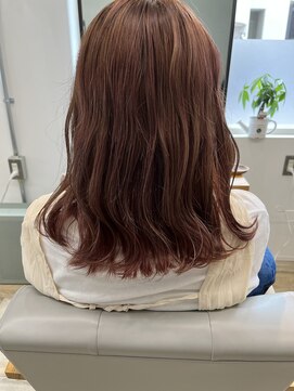 リムルヘアー(Rymlhair) ピンクベージュ/波巻き/ゆるふわ巻き/春パーマ/ゆる巻きロング