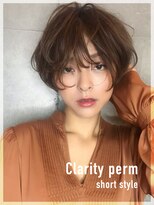 クーエフー(coo et fuu) 20代30代40代くせ毛風パーマ丸みショート小顔カット抜け感