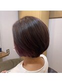 白髪染め イヤリングカラーでポイントカラー