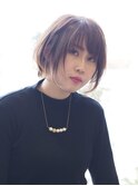 ひし形ショート×ハイトーンベージュ