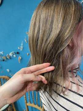 フルーク(Fluke) 白髪ぼかし&フェイスフレーミング