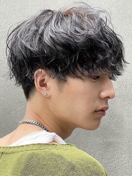 レタッチバイフィフス(RETOUCH by fifth) マッシュシャドウパーマテテ風無造作パーマ刈り上げなし