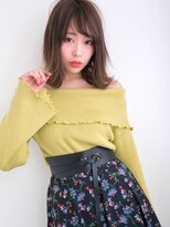 切りっぱなしボブ☆外ハネ 大人ルーズ似合わせミディ