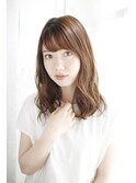 ワンレンボブルフ小顔ネビージュブリーチ縮毛矯正黒髪質改善/154